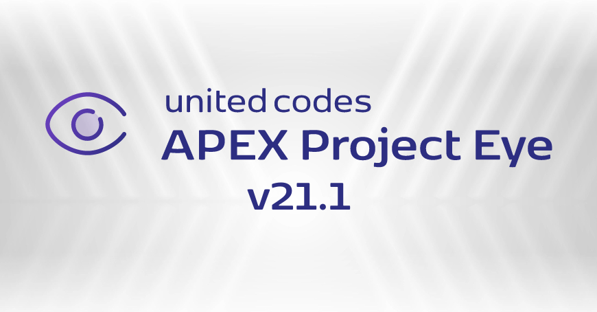 Thumbnail blogpost APEX Project Eye (APE) 21.1 is now available!