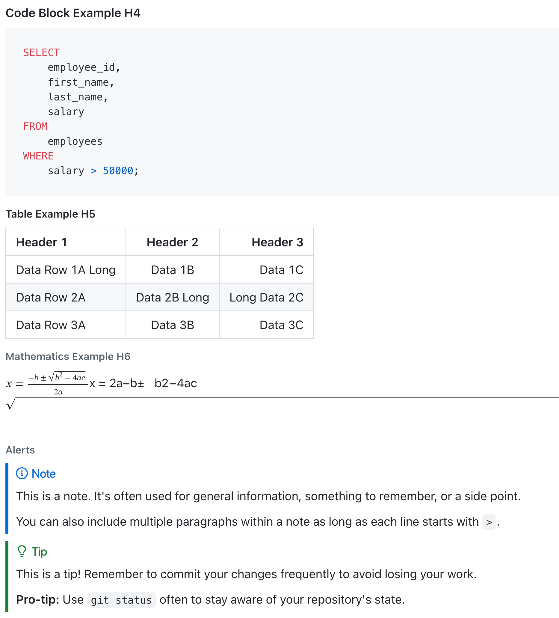 Reactive Markdown rendering